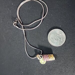 Cute tropical drink necklace